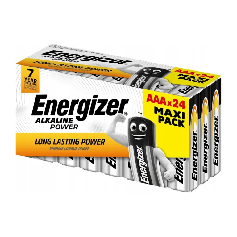 Energizer 435839 Alkaline AAA 1,5V 24 tk must/hõbe ühekordsed patareid blisterpakendis