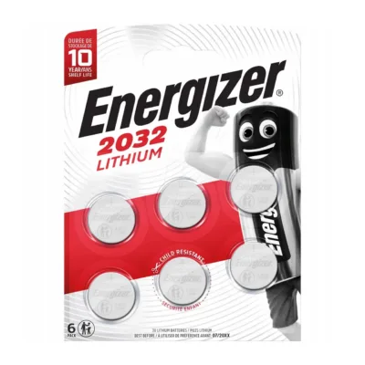 Energizer 435853 CR2032 3V 235mAh liitium-patarei, 6 tk blisterpakendis, 20×3,2 mm