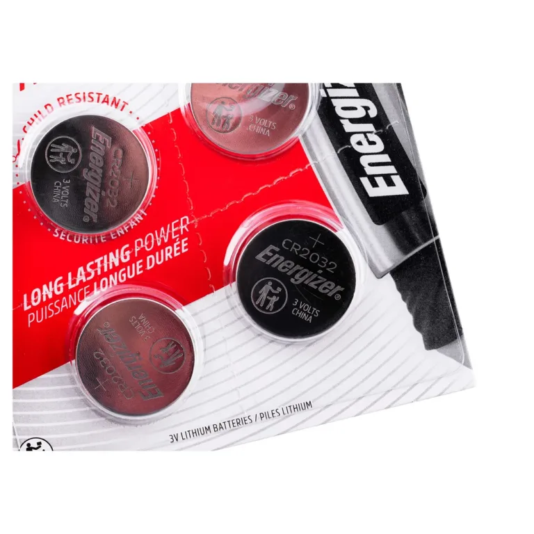 Energizer 450362 CR2032 3V liitium-patareid, 4 tk, ühekordseks kasutamiseks