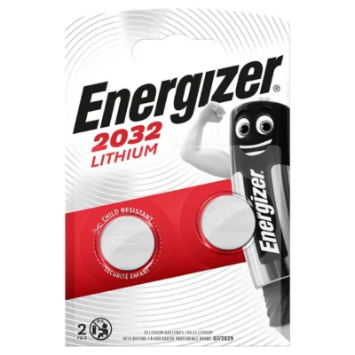 Energizer CR2032 3V 235mAh liitiumpatarei, 2 tk blisterpakendis, 20x3,2 mm