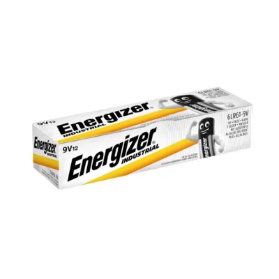 Energizer Industrial Pro 361091 9V Alkaline patareid, 12 tk pakis, ühekordselt kasutatavad