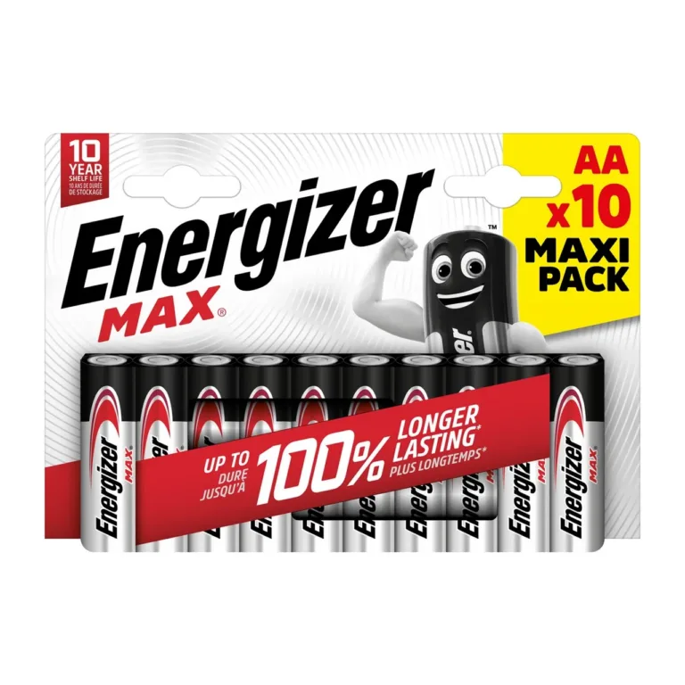 Energizer Max 437772 AA LR6 1,5V leelispatarei blisterpakis, 10 tk, elavhõbedavaba