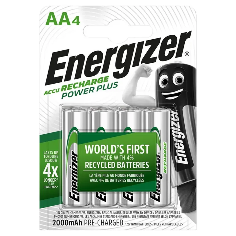 Energizer Power Plus 417019 AA NiMH 2000mAh laetav aku, 4 tk komplekt hõbedane