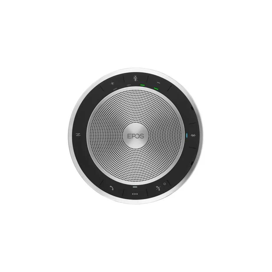 EPOS 1000224 Expand SP 30+ 120x120x37 mm must/hõbe käed-vabad konverentsiseade USB/Bluetooth, 18 h akuga, PC ja nutitelefoni jaoks