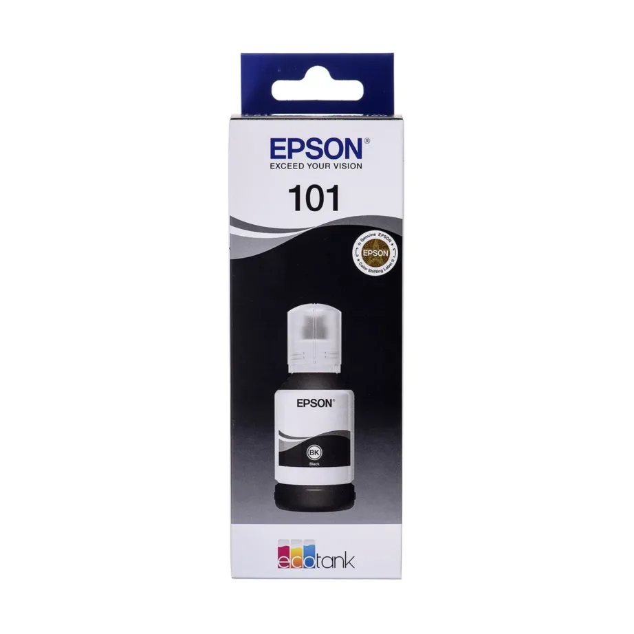 Epson 101 C13T03V14A 127 ml must pigmenditint EcoTank printeritele, originaal