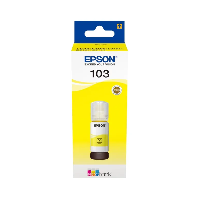 Epson C13T00S44A 70 ml kollane pigmenditindipudel EcoTank L1110/L3110/L3150/L5190 printeritele, originaal