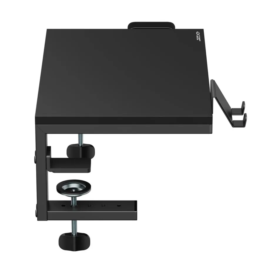 Ergo Office ER-303 B must monitori/laptopi alus 370×235 mm, 20 kg kandevõimega, 13–32” ekraanidele, lauakinnitus, telefonialusega – 5