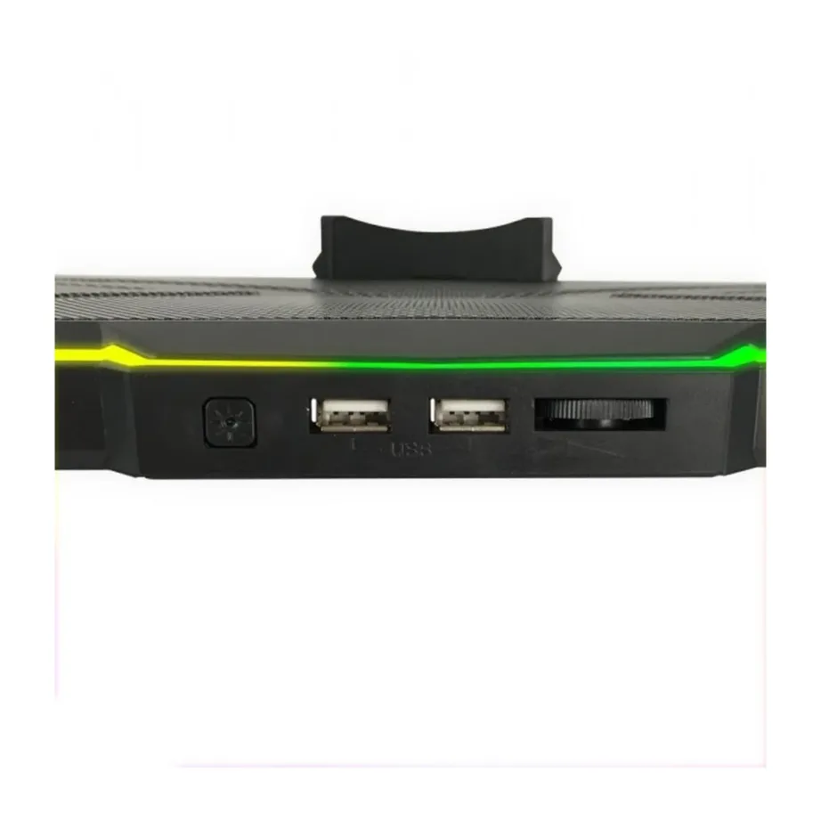 Esperanza EGC110 17″ must sülearvuti jahutusalus, 800 RPM, 18 cm sinine/roheline/punane LED, USB 2.0, 400×300 mm – 9