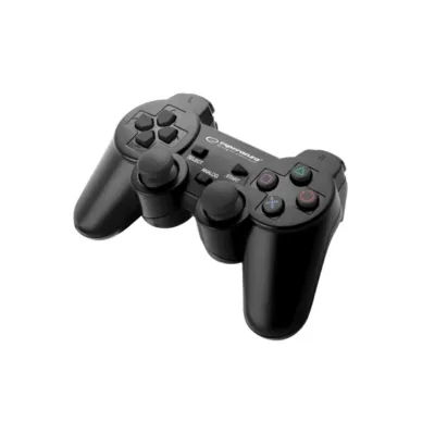 Esperanza EGG107K USB 2.0 juhtmega must gamepad, 12 nupuga, PC ja PlayStation 3 jaoks
