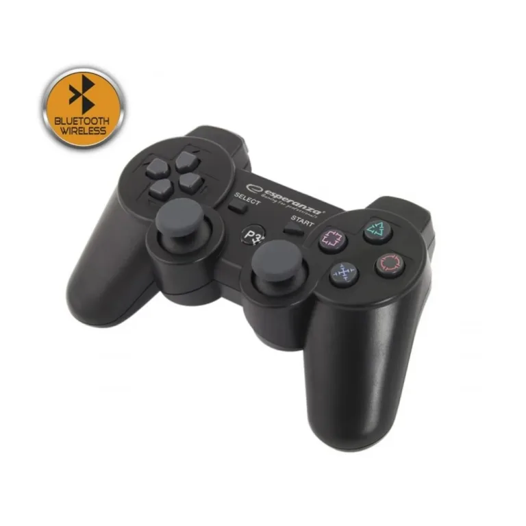 Esperanza EGG109K juhtmevaba Bluetooth mängupult sisseehitatud akuga, must, PlayStation 3 jaoks