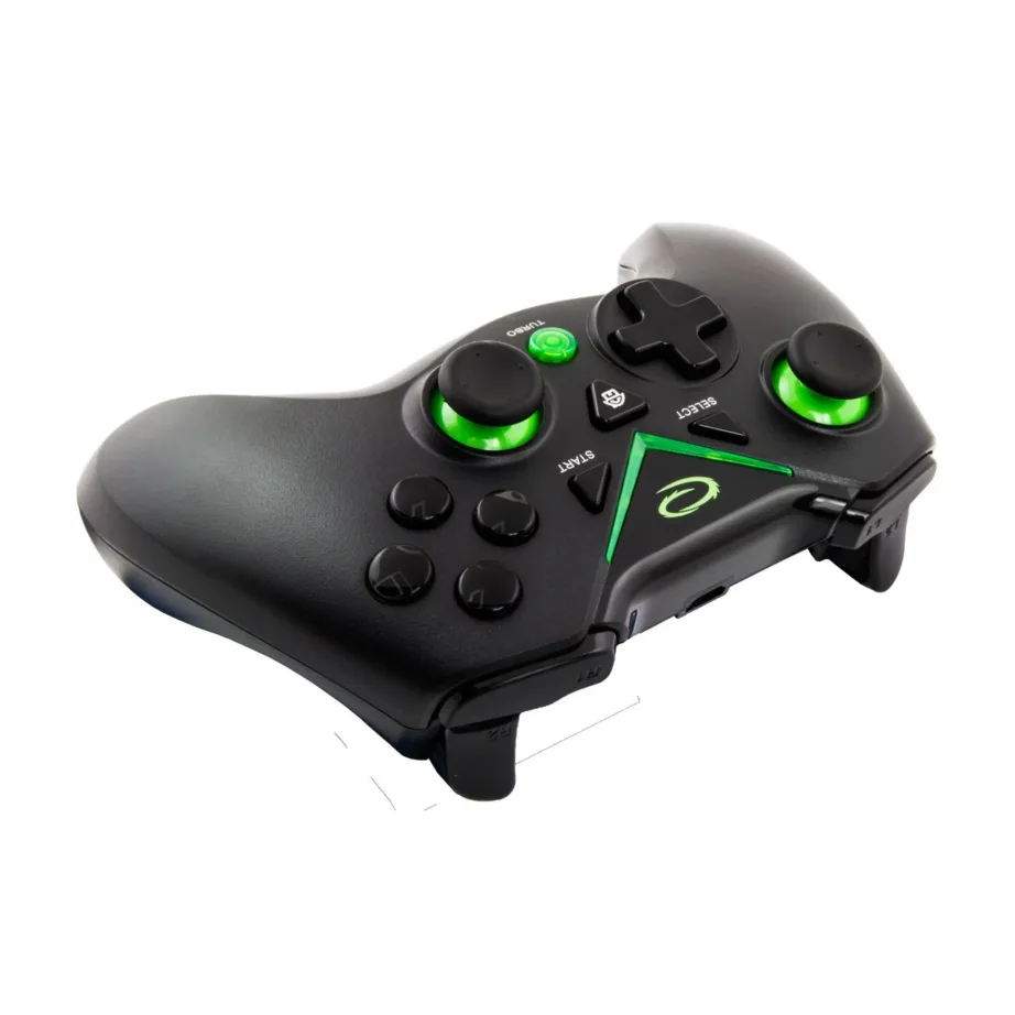 Esperanza EGG112K juhtmevaba mängupult 2.4 GHz Xbox One, PS3, PC jaoks, 12 nuppu, must/roheline, ergonoomiline – 11
