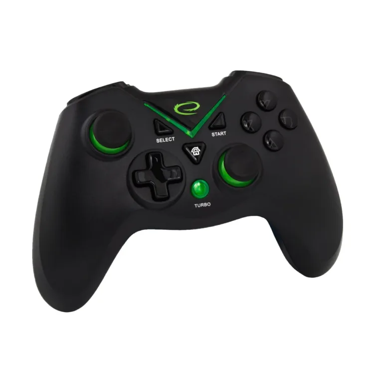 Esperanza EGG112K juhtmevaba mängupult 2.4 GHz Xbox One, PS3, PC jaoks, 12 nuppu, must/roheline, ergonoomiline