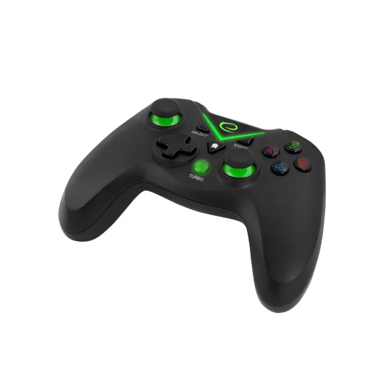 Esperanza EGG112K juhtmevaba mängupult 2.4 GHz Xbox One, PS3, PC jaoks, 12 nuppu, must/roheline, ergonoomiline