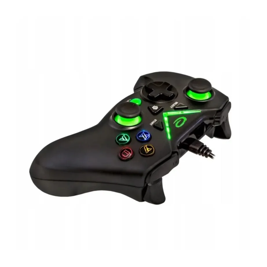 Esperanza EGG114K must USB 2.0 juhtmega gamepad vibratsiooni ja 12 nupuga, PC, Xbox One, Series S/X jaoks – 6
