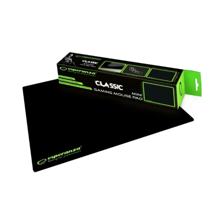 Esperanza EGP101K 250x200x2 mm must plastikust gaming-hiirematt – 3