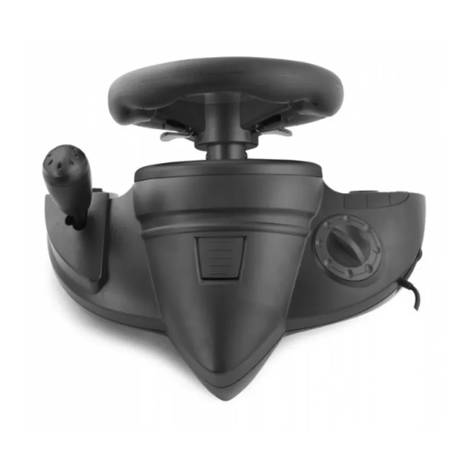 Esperanza EGW102 24 cm rohelise valgusega USB mängurool 270° vibratsiooniga, PC/PlayStation 3, pedaalide ja käigukangiga – 3