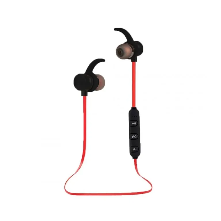 Esperanza EH186K must/punane juhtmevaba in-ear spordikõrvaklapp-mikrofon, Bluetooth 4.2, mürasummutusega, aku 60 mAh, 20 g