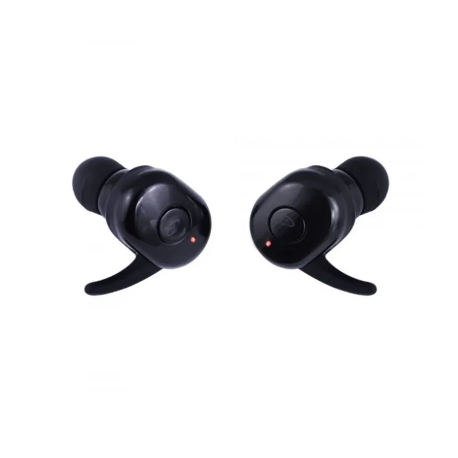 Esperanza EH225K TWS Cardera mustad in-ear Bluetooth 5.0 juhtmevabad kõrvaklapid mikrofoniga, laadimiskarbiga ja punase taustvalgustusega, kõnedele ja muusikakuulamiseks – 4