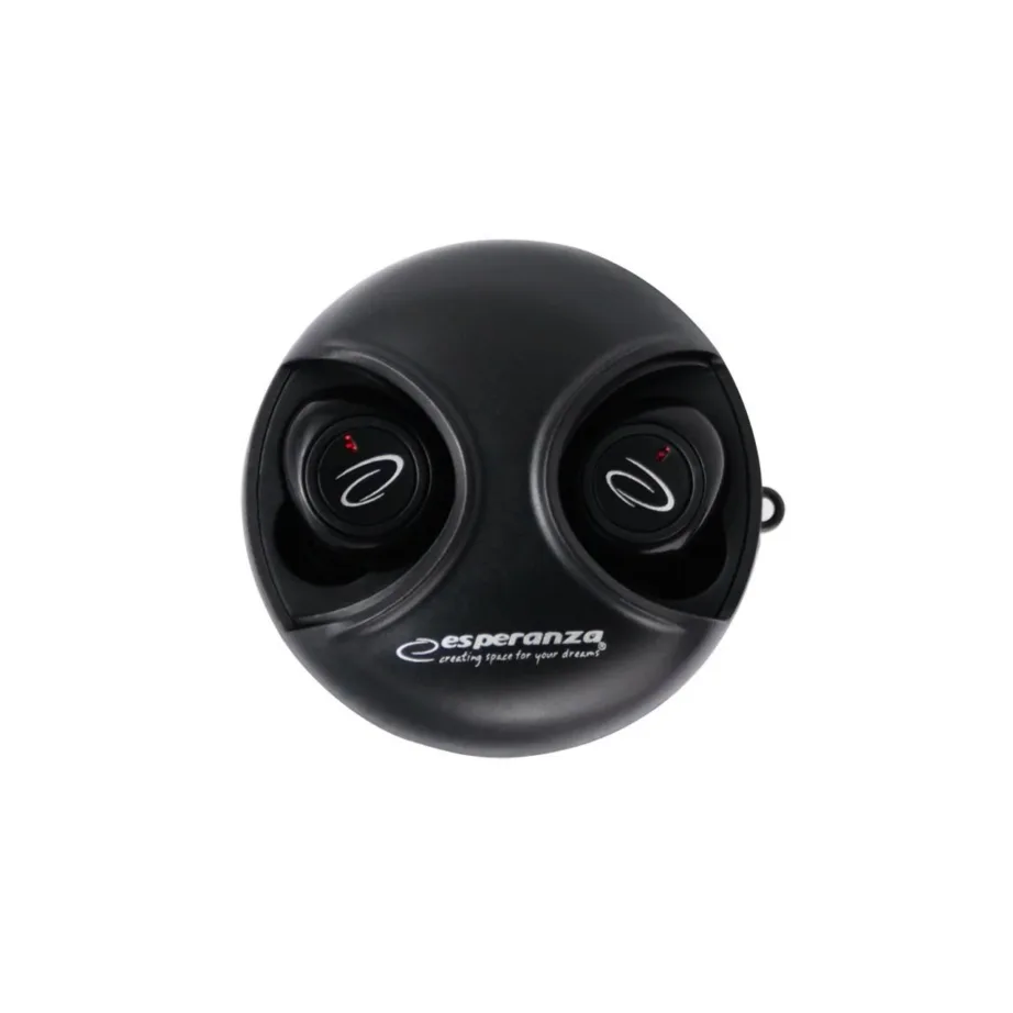 Esperanza EH228K juhtmevabad Bluetooth 5.0 mustad kõrvasisesed kõrvaklapid mikrofoniga, laadimiskarbi ja puutetundliku juhtimisega, muusika ja kõnede jaoks – 12