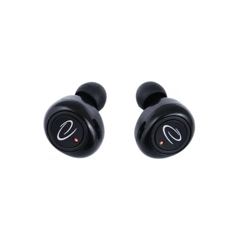 Esperanza EH228K juhtmevabad Bluetooth 5.0 mustad kõrvasisesed kõrvaklapid mikrofoniga, laadimiskarbi ja puutetundliku juhtimisega, muusika ja kõnede jaoks