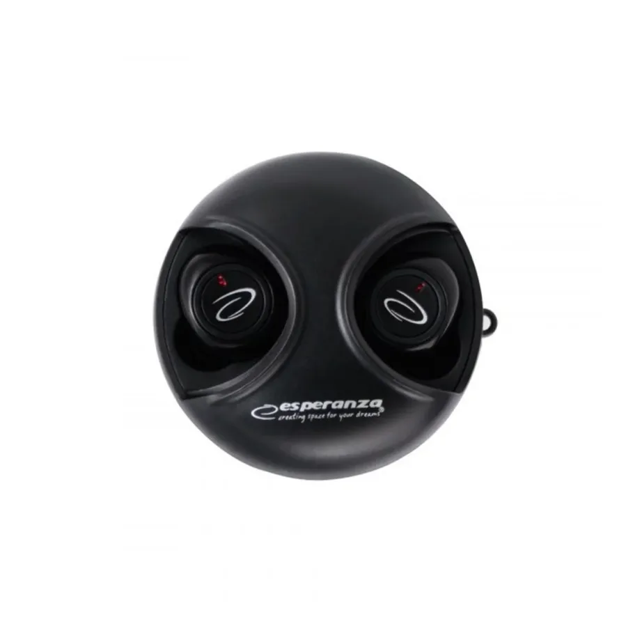 Esperanza EH228K juhtmevabad Bluetooth 5.0 mustad kõrvasisesed kõrvaklapid mikrofoniga, laadimiskarbi ja puutetundliku juhtimisega, muusika ja kõnede jaoks – 10