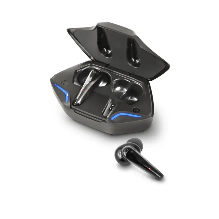 Esperanza EH231K mustad juhtmevabad in-ear kõrvaklapid Bluetooth 5.0 laadimiskarbiga, puutetundlik juhtimine, muusika ja kõnede jaoks