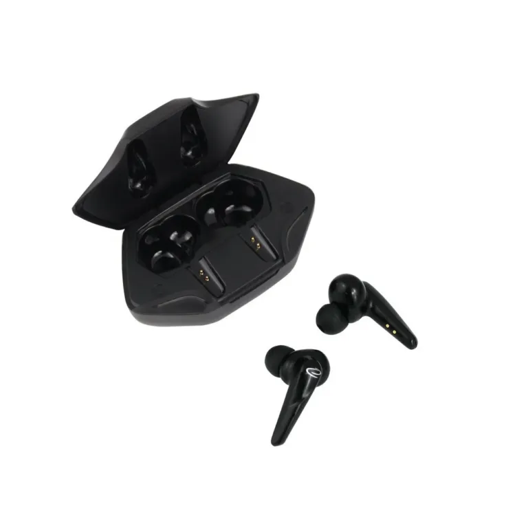 Esperanza EH231K mustad juhtmevabad in-ear kõrvaklapid Bluetooth 5.0 laadimiskarbiga, puutetundlik juhtimine, muusika ja kõnede jaoks