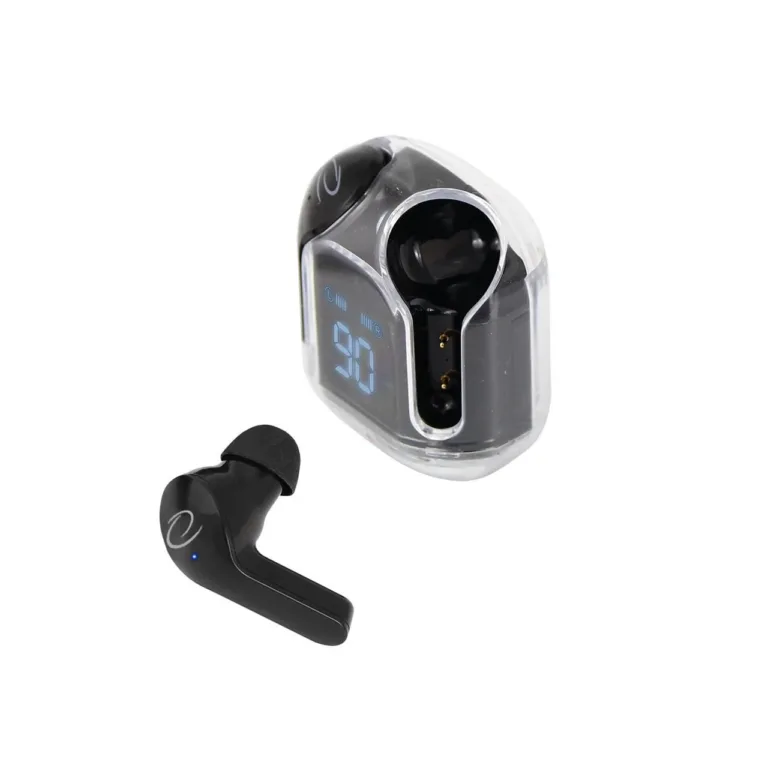 Esperanza EH238K mustad juhtmevabad in-ear kõrvaklapid Bluetooth 5.3, puutejuhtimine, 3 h muusika, USB-C laadimisega (90 g)