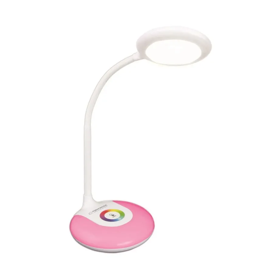 Esperanza ELD117 valge LED 3W painduv laualamp puutetundliku juhtimise ja RGB valgusega, USB/AAA toitega - 5