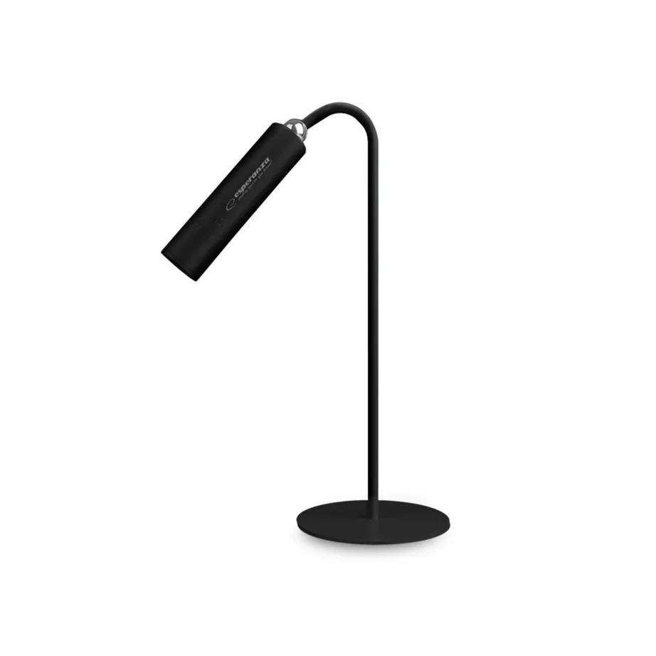 Esperanza ELD118K 350 mm 3 W 1800 mAh must USB-C LED laualamp, 3 valgusrežiimi, magnetilise otsa ja eemaldatava moodulvalgustiga, puutetundlik juhtimine