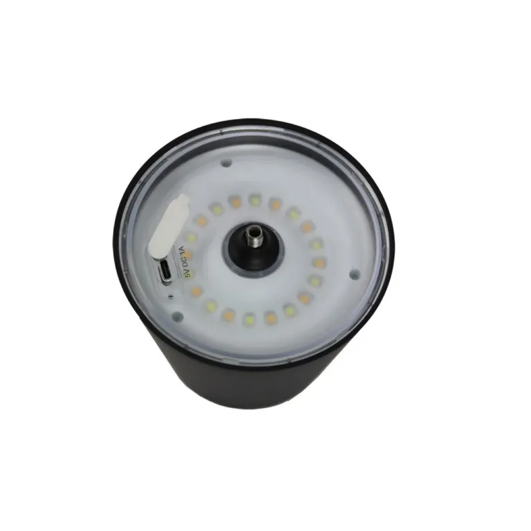 Esperanza ELD119K 3W 400lm must LED lauavalgusti, puutetundlik lüliti, USB-C, 2400mAh akuga, pööratav