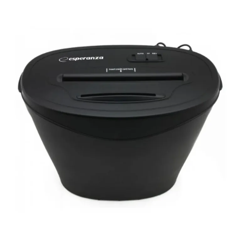 Esperanza EN103 22 cm must paberihunt CD-de ja krediitkaartide hävitamiseks, 18L konteiner