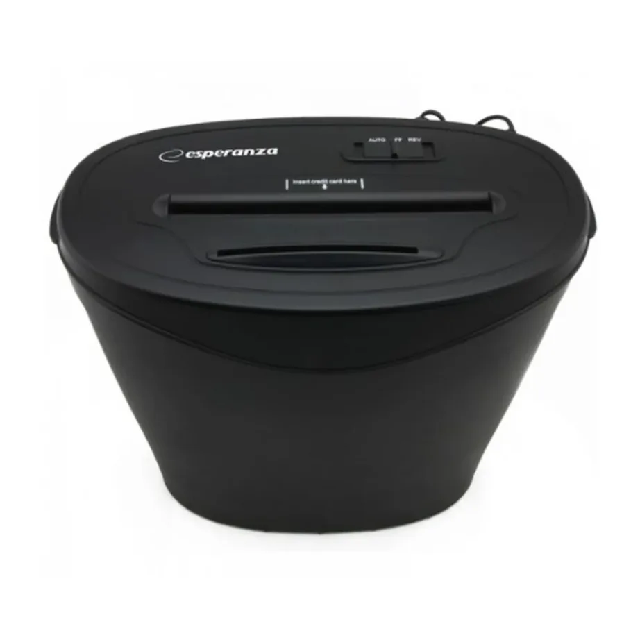Esperanza EN103 22 cm must paberihunt CD-de ja krediitkaartide hävitamiseks, 18L konteiner – 3