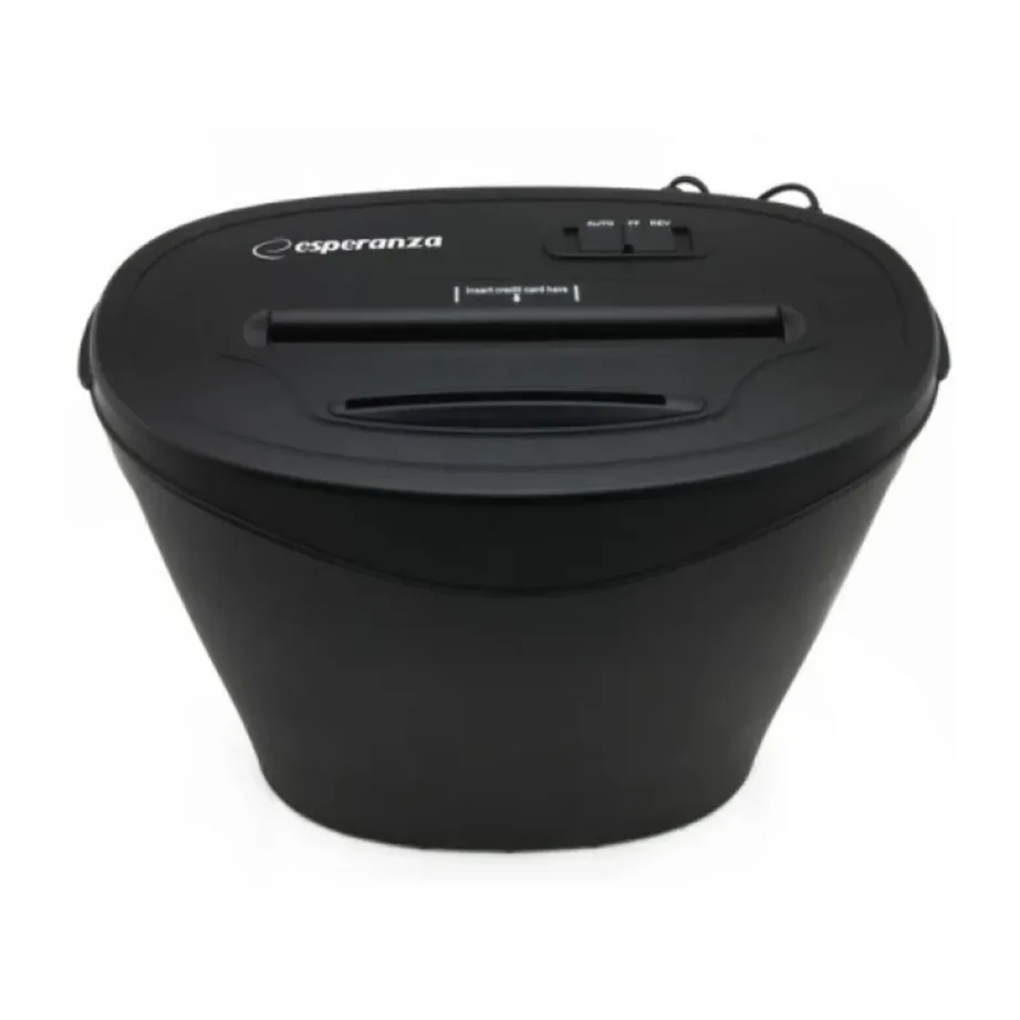 Esperanza EN103 22 cm must paberihunt CD-de ja krediitkaartide hävitamiseks, 18L konteiner – 5