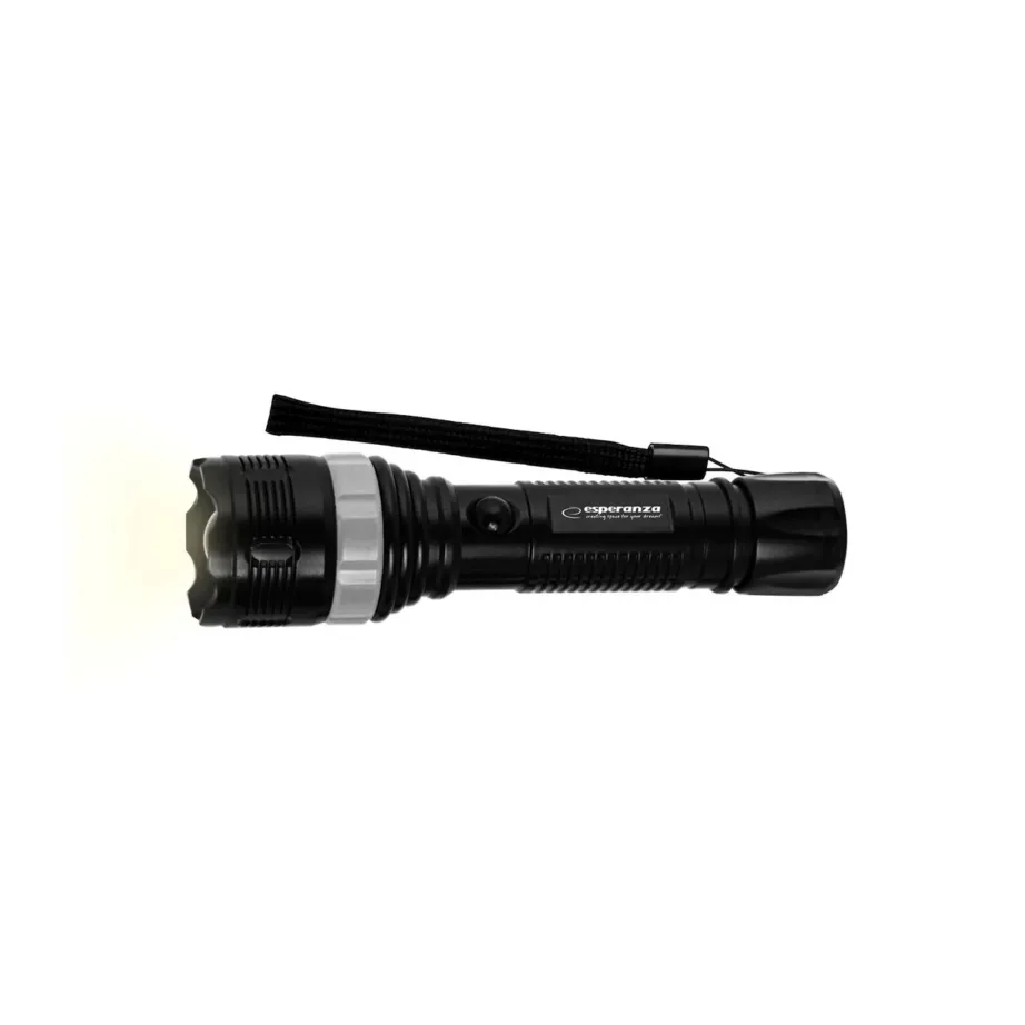 Esperanza EOT071 160 mm must LED-taskulamp, 60 lm, 100 m valguskaugus, plastikust korpus, 3 x AAA patareiga - 5