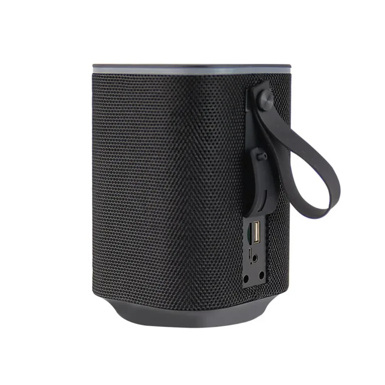 Esperanza EP155 10W must Bluetooth 5.0 FM-raadioga kaasaskantav kõlar RGB LED-valgustuse ja microSD toega