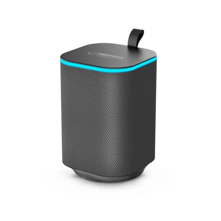 Esperanza EP155 10W must Bluetooth 5.0 FM-raadioga kaasaskantav kõlar RGB LED-valgustuse ja microSD toega