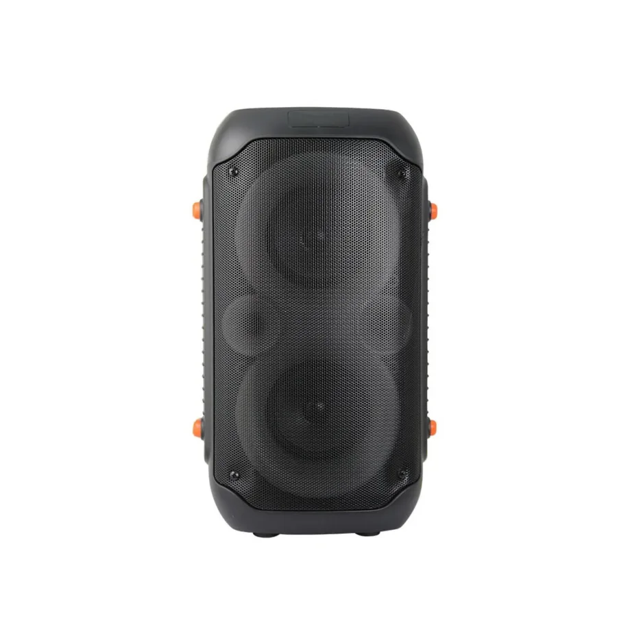 Esperanza EP156 20W must Bluetooth 5.0/FM/LED valgusega kaasaskantav karaokekõlar, aku, MicroSD, USB-C, 220x230x410 mm – 11