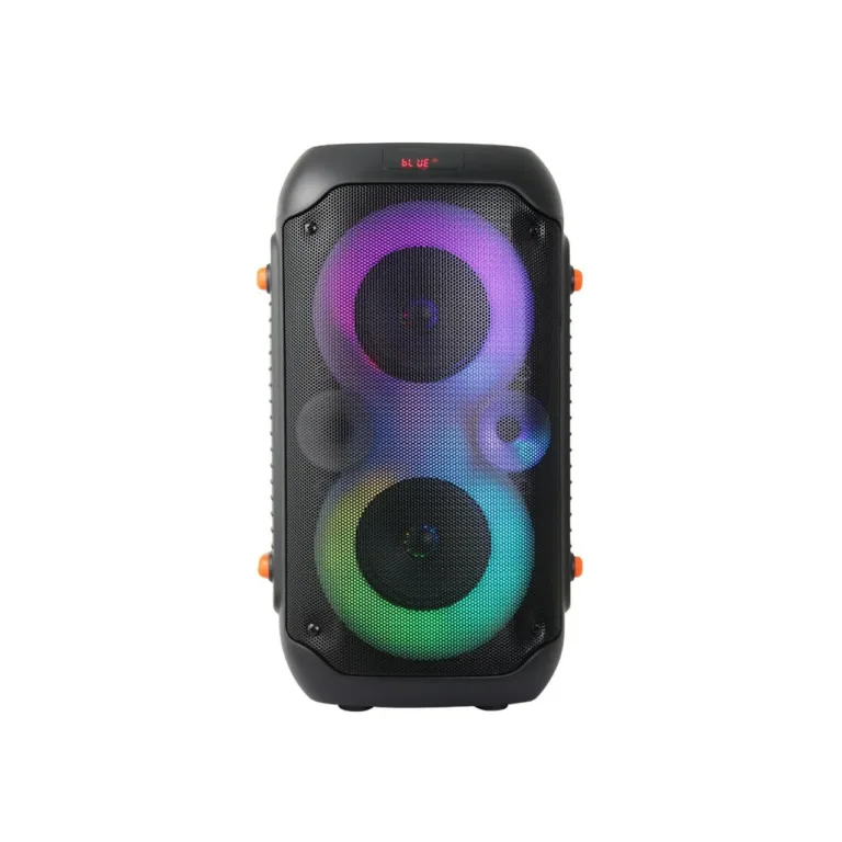 Esperanza EP156 20W must Bluetooth 5.0/FM/LED valgusega kaasaskantav karaokekõlar, aku, MicroSD, USB-C, 220x230x410 mm