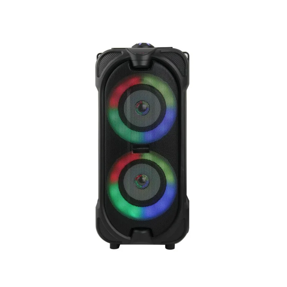 Esperanza EP157 10W Bluetooth 5.0 FM-raadio ja LED RGB must juhtmevaba kõlar, 185x150x398 mm, aku 5 h, MicroSD-tugi – 2