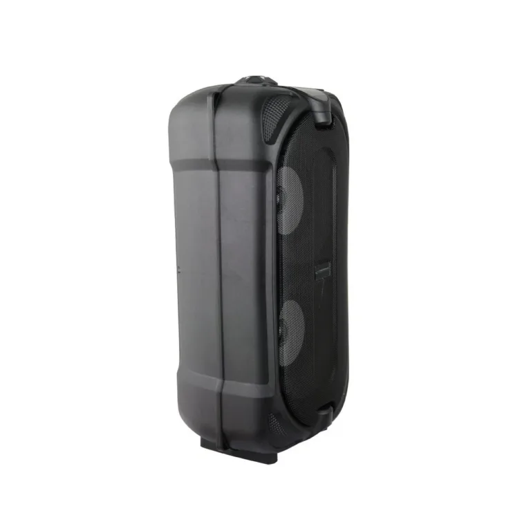 Esperanza EP157 10W Bluetooth 5.0 FM-raadio ja LED RGB must juhtmevaba kõlar, 185x150x398 mm, aku 5 h, MicroSD-tugi
