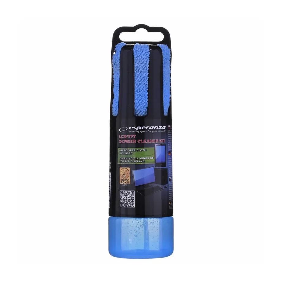 Esperanza ES122M 150 ml alkoholivaba puhastusgeel ja 20 cm mikrokiudlapp ekraanidele, mitmevärviline – 6