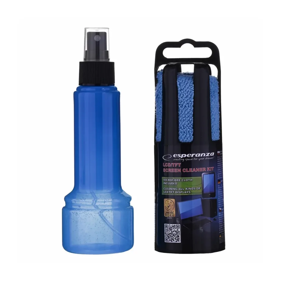 Esperanza ES122M 150 ml alkoholivaba puhastusgeel ja 20 cm mikrokiudlapp ekraanidele, mitmevärviline – 7