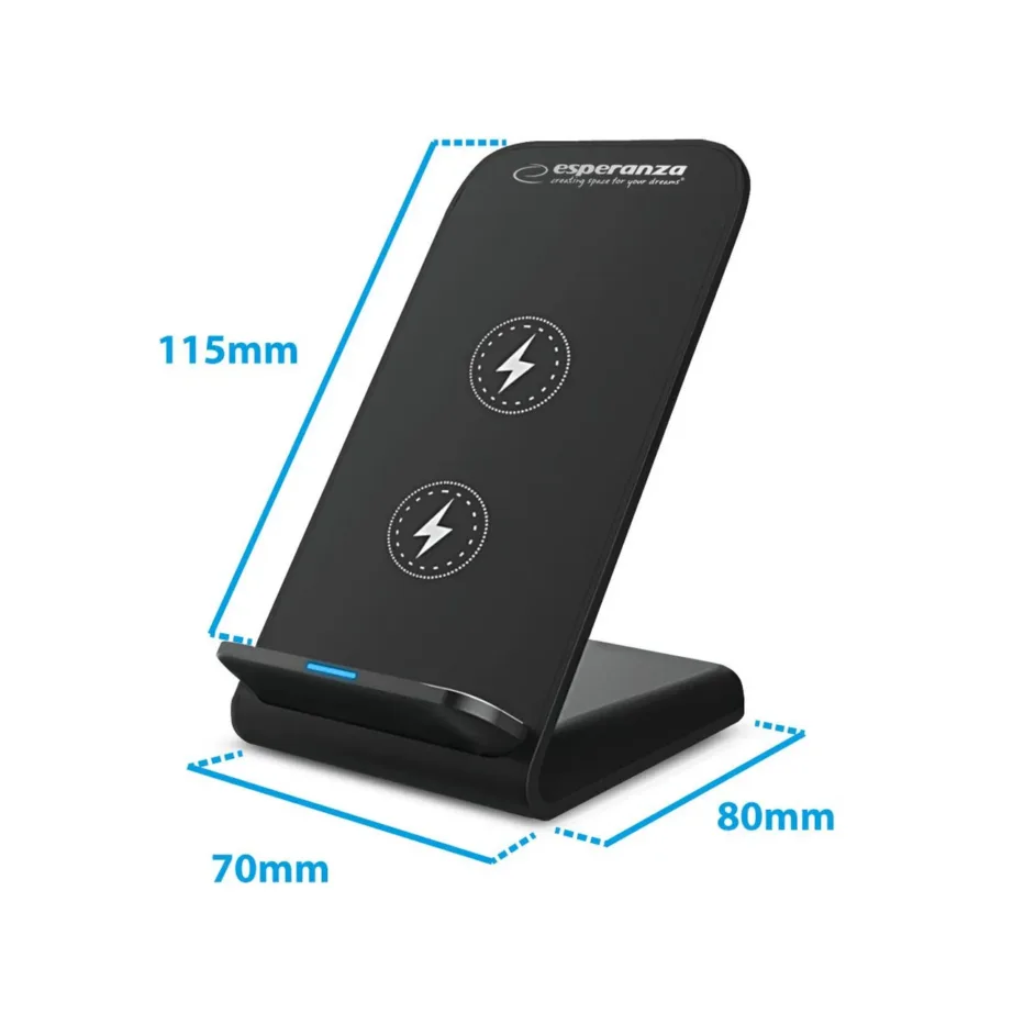 Esperanza EZC101 must 15W juhtmevaba laadija lauaalus nutitelefonidele – 4