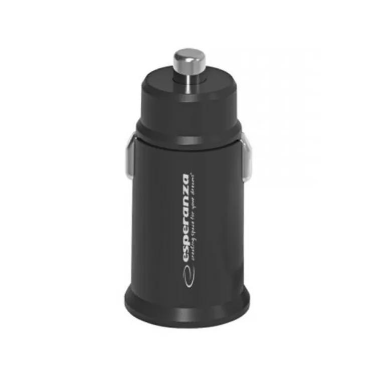 Esperanza EZC111K 20W must autolaadija, USB-C ja USB-A kiirlaadimisega, sobib nutitelefonile ja tahvelarvutile