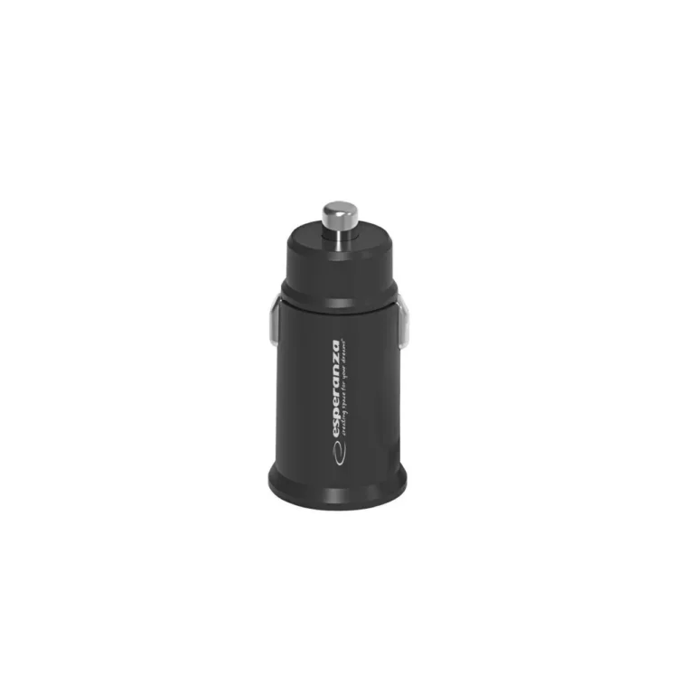 Esperanza EZC111K 20W must autolaadija, USB-C ja USB-A kiirlaadimisega, sobib nutitelefonile ja tahvelarvutile