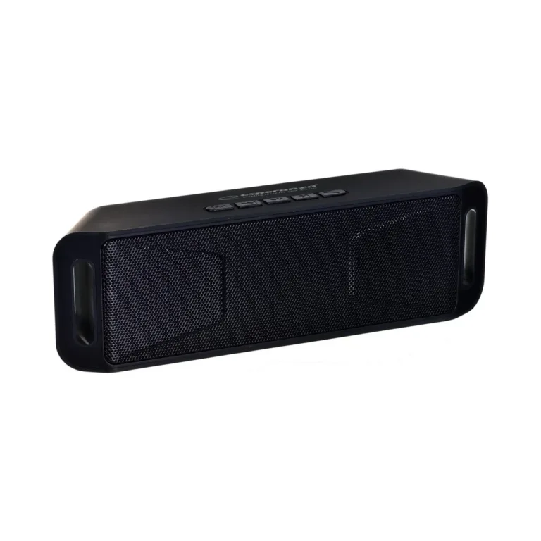 Esperanza FOLK EP126KK 6W must kaasaskantav Bluetooth stereokõlar 200x64x40 mm, FM-raadio, MicroSD, USB, 800mAh aku