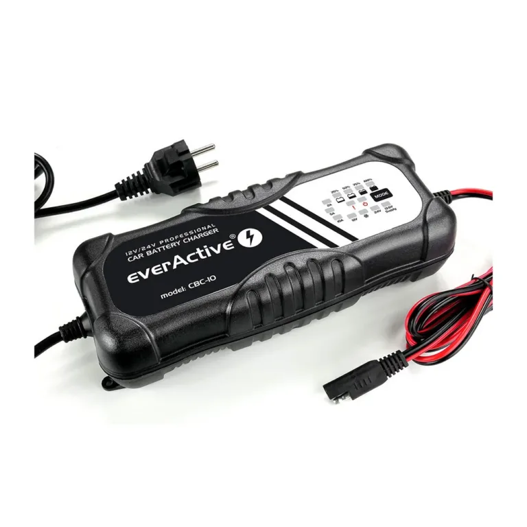 everActive CBC-10 12V/24V 10A must automaatne akulaadija pliiakudele, 220-240V