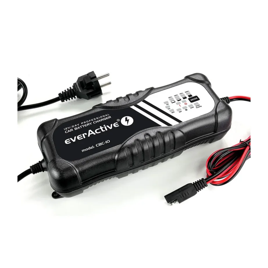 everActive CBC-10 12V/24V 10A must automaatne akulaadija pliiakudele, 220-240V – 5