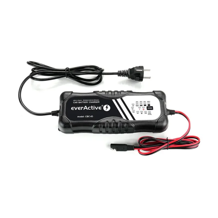 everActive CBC-10 12V/24V 10A must automaatne akulaadija pliiakudele, 220-240V